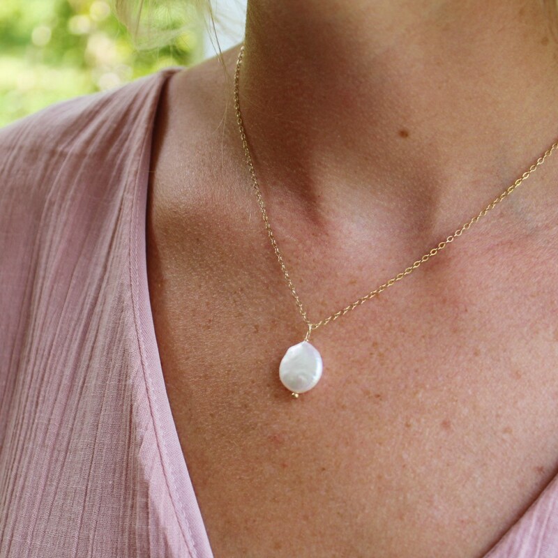 Pearl Coin Necklace main image 0