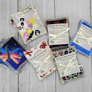 ReUsable Rice Handwarmers Sustainable Earth Friendly many fabric choices