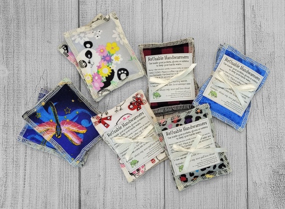 ReUsable Rice Handwarmers Sustainable Earth Friendly many fabric choices
