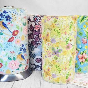 Spring Floral Collection UnPaper Towels ReUsable Washable Sustainable Paperless Zero Waste With Butterflies