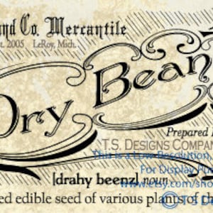 Vintage Canister Labels Set Instant Download- Antique Decor, Farmhouse ...