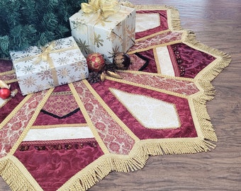 Royal Palace 52" gesteppter Weihnachtsbaumrock aus Samt