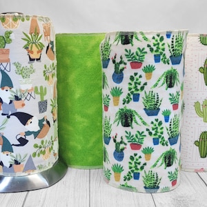 Succulents Collection UnPaper Towels- Set of 12 Paperless Towels, ReUsable Cloth Towel, Washable, Eco Friendly, Sustainable, Zero Waste