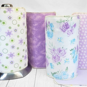 Coleção Lavanda Roxa UnPaper Toalhas de Papel Reutilizáveis Laváveis Sustentáveis e Lixo Zero