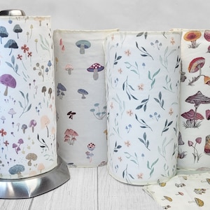 Mushrooms Collection Set 1 UnPaper  Paper Towels ReUsable Washable Sustainable Zero Waste