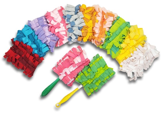 ReUsable Swiffer Style Duster: Washable, Sustainable, Zero Waste and Eco Friendly with 8 Layers, Made in USA, Handles in Stock!