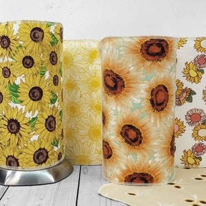 Sunflower Collection UnPaper Towels Set of 12 Paperless Towels, ReUsable Cloth Towel, Washable, Eco Friendly, Sustainable, Zero Waste image 1