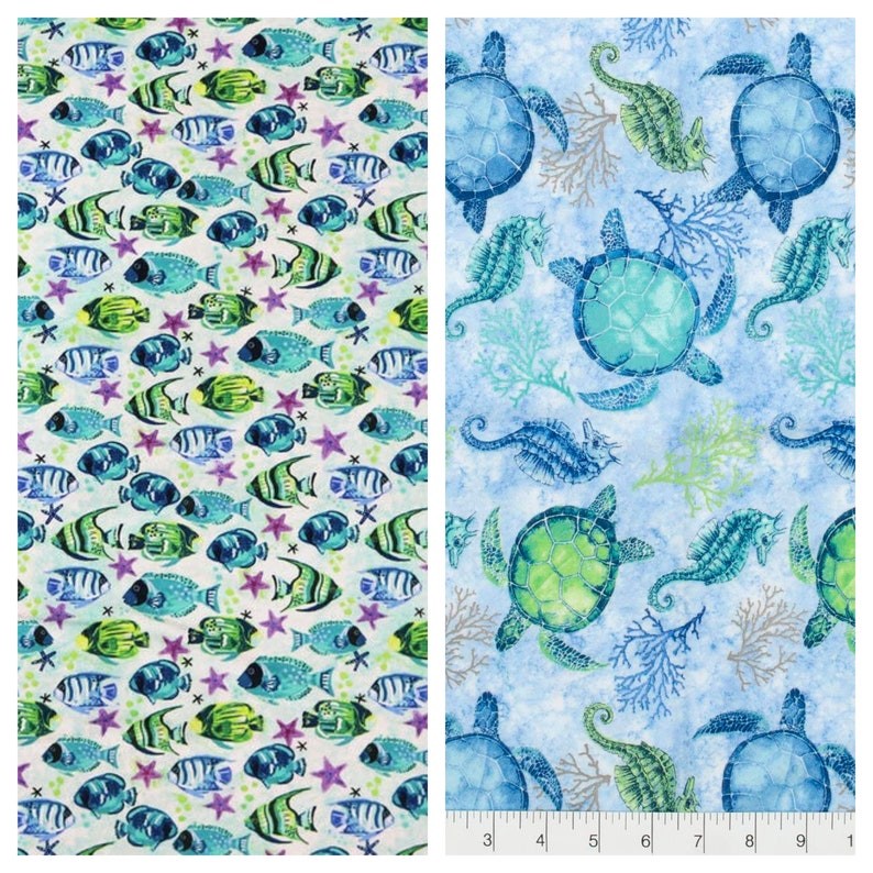 Toilet Paper Washable and ReUsable, Bidet, Make Up Remover Pads, Face Cleansing, ReUsable Dryer Sheets or Cleansing Towelettes Sea Creatures