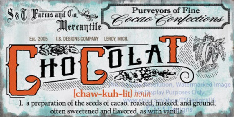 Shabby Chic Canister Labels Set Instant Download- Antique Decor ...