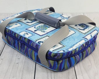 Ocean Life Insulated Casserole 9"x13" Carrier Thermal Lining for Hot Dishes for BBQs Picnics Graduation Tailgating Games Holiday