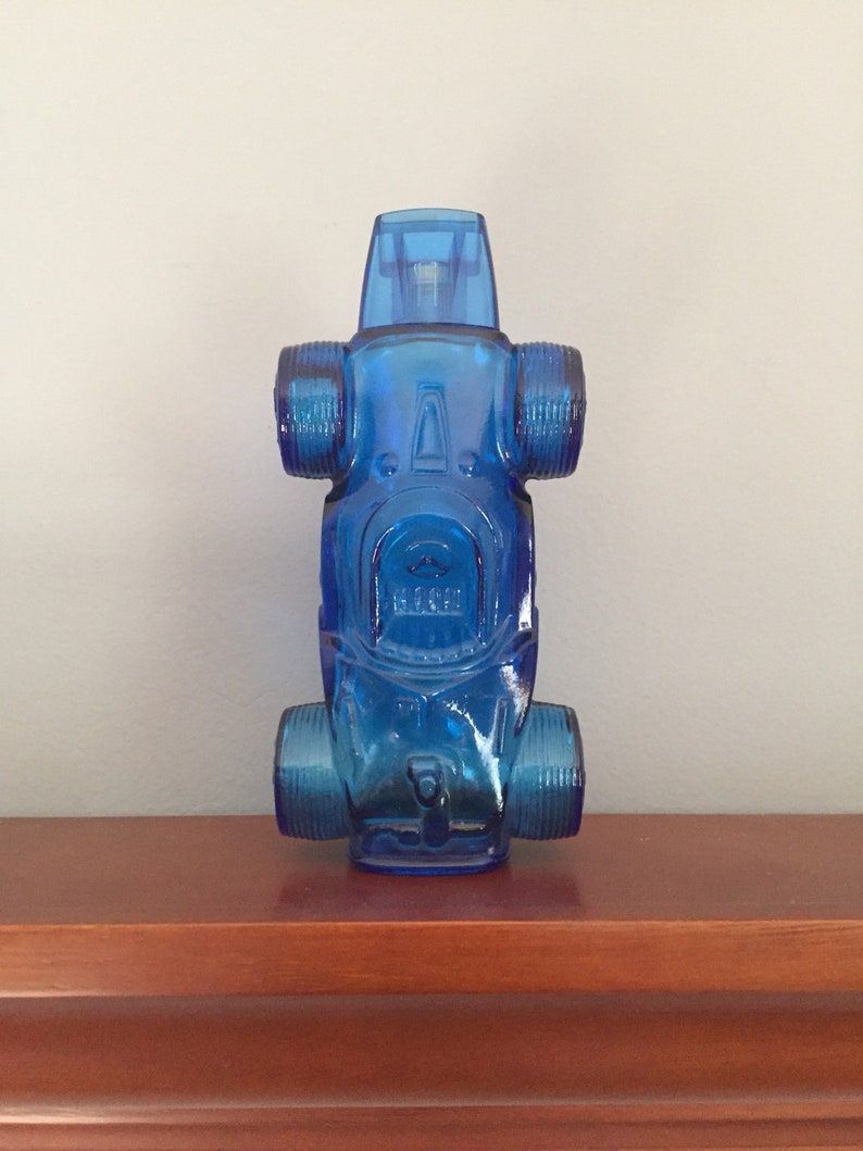 Vintage Avon 1970's Cobalt Blue Race Car Cologne Etsy