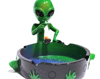 Galaxy Alien Smoking Ashtray, 4 inches …