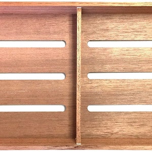 Fess Storage versatility Cedar Tray with Adjustable Divider
