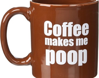 Twin Pack Coffee Mug Poop Moulded Cup