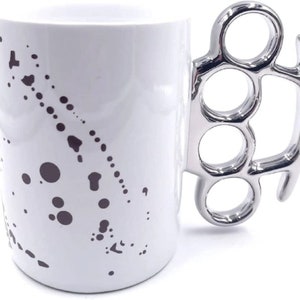 LIMITED EDITION - Blood Spatter White Knuckle Duster Mug