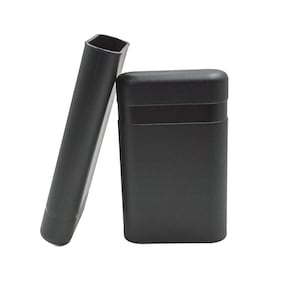Telescopic Triple 3 Finger Crushproof Airtight Cigar Case Travel Humidor