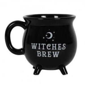 Witches Brew Black Cauldron Mug Cup