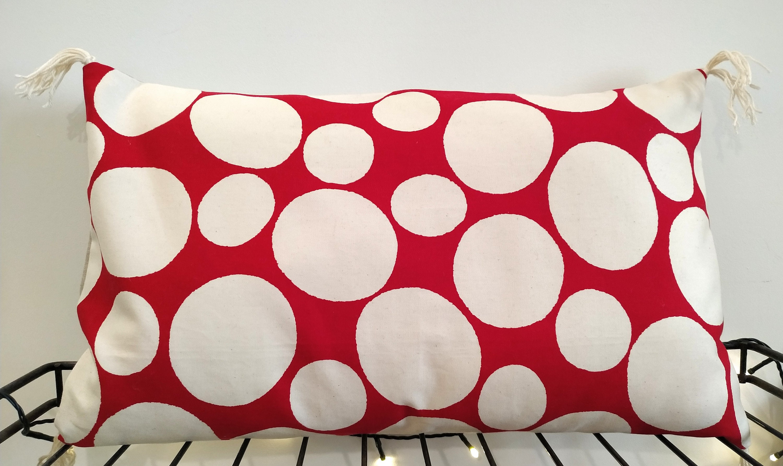 Housse de Coussin Bi-Matière Coton/Lin 30x50 cm