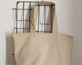 Lined shopping bag, cotton, Size XL