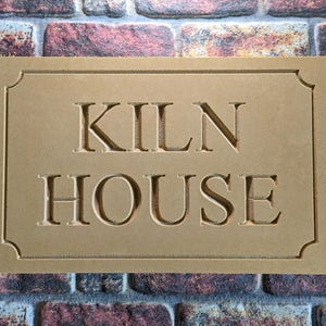 Deeply Engraved Stone House Sign 440 x 290 x 50mm