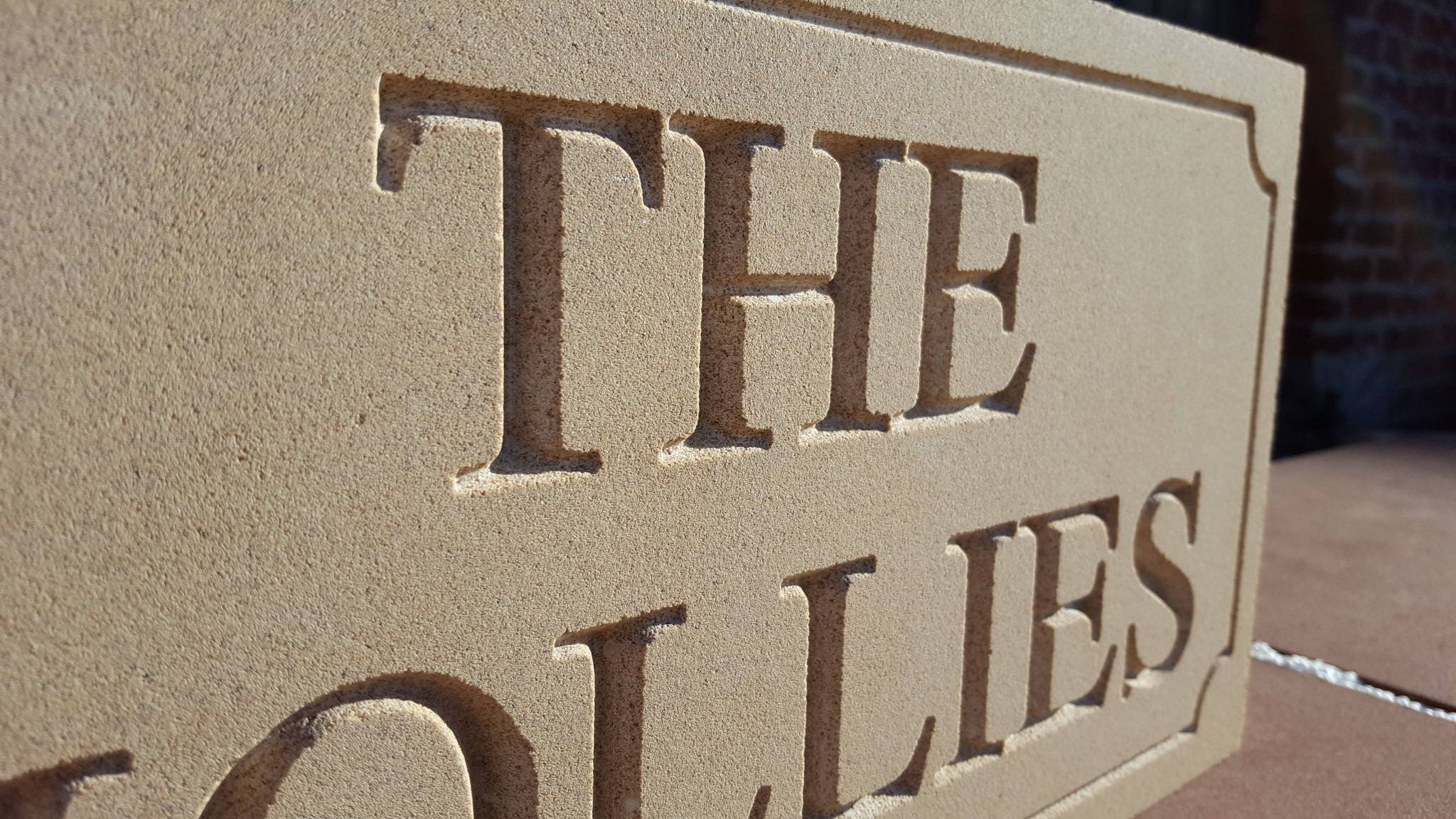Deeply Engraved Bathstone Stone House Sign 500 X 200mm X 50mm Etsy UK