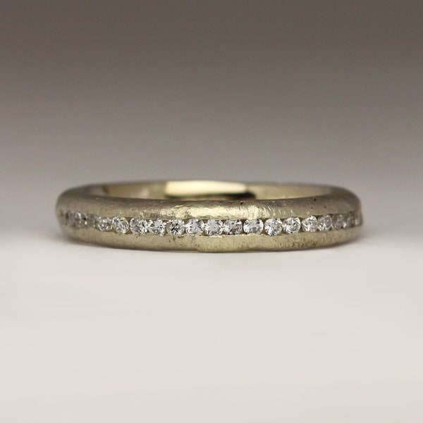 9ct White Gold Diamond Eternity Ring, Ethical Diamond Ring, Australian Diamond Eternity Ring, Half Eternity Wedding Band