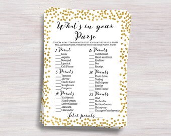 Purse scavenger hunt | Etsy