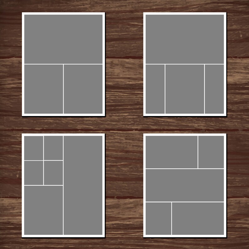 Foto-Vorlagen PSD-Vorlage Foto-Collagen-8 x 10 | Etsy