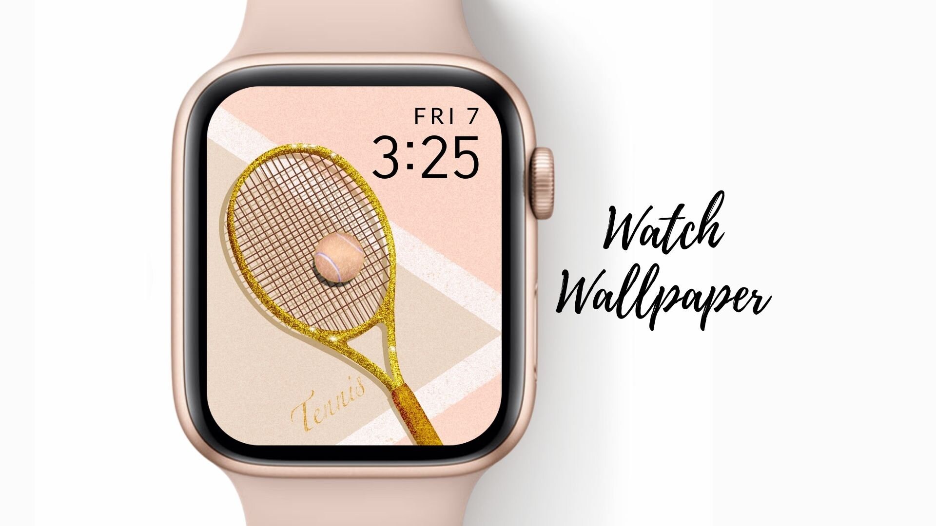 Apple Watch Wallpaper Tennis sports player Apple Watch Face Etsy