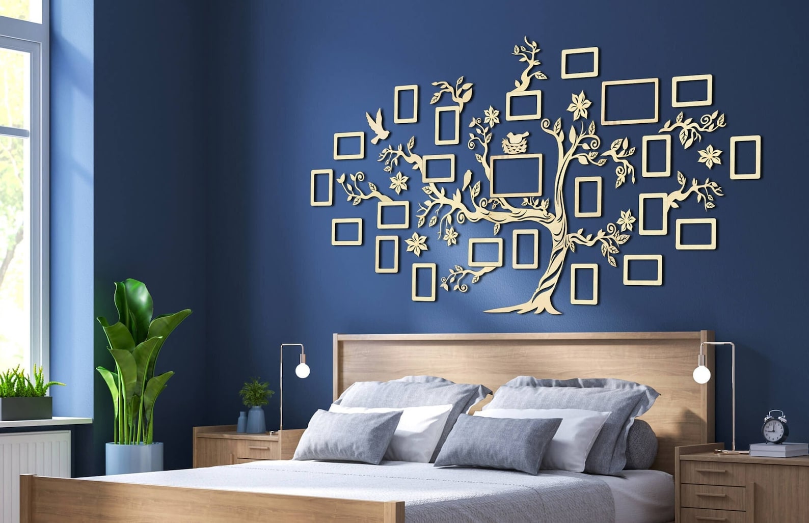 Bildercollage als Familien Stammbaum