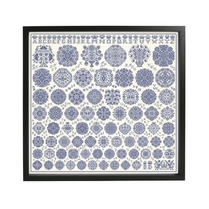 Grand Vierlanden Sampler: Customizable Cross Stitch Pattern (Digital Download)