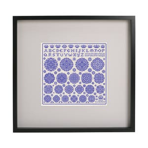 Nouveau Vierlanden Sampler: German Folk Art Cross Stitch (PDF Pattern)