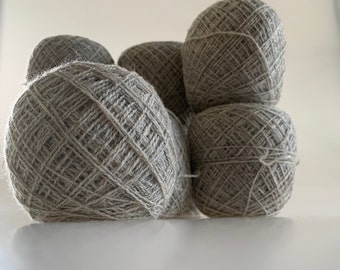 Knitting 70% wool yarn Gray Knitting Wool yarn Wool yarn 700g Hand knitting yarn Natural fiber yarn