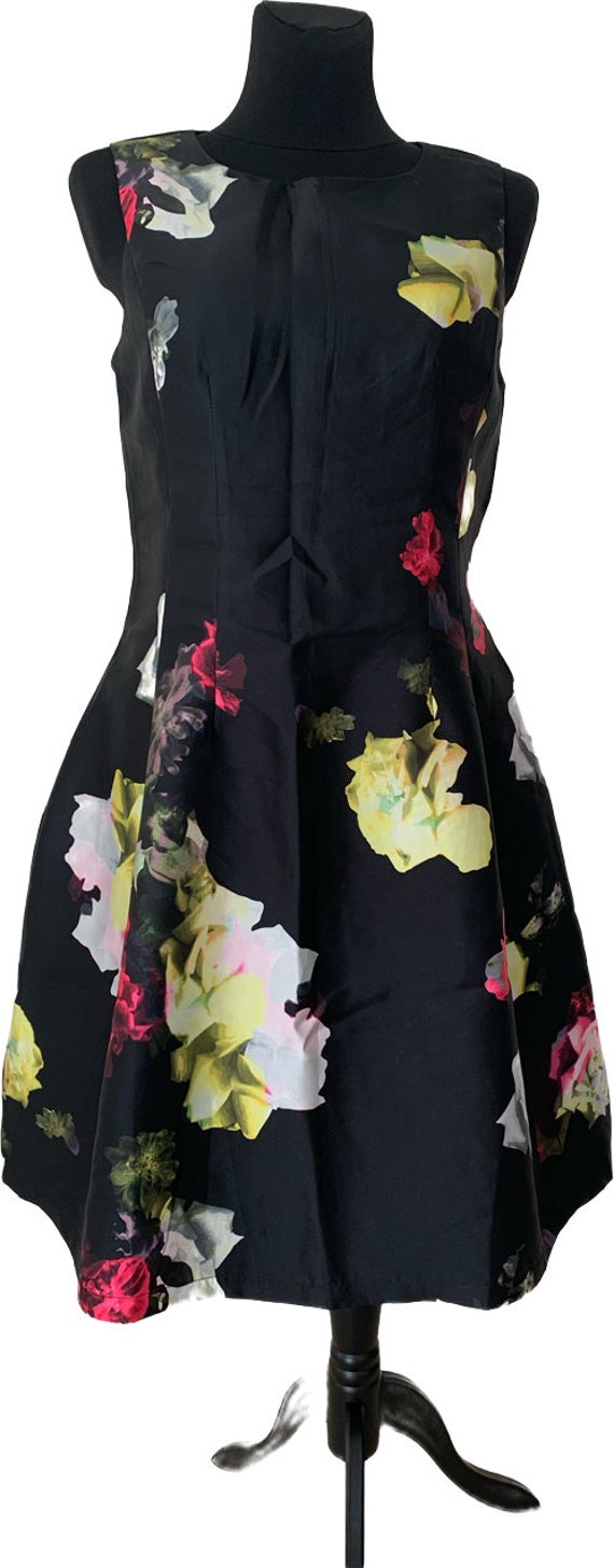 Floral Fit & Flare Dress From Marc Angelo Size UK 