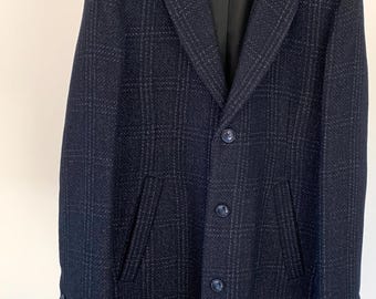 Pure New Wool Overcoat Elegant and luxurious Navy blue coat Men&#39;s topcoat Elegant winter Wool Coat brand Matinique Men&#39;s size L/XL