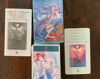 Tarot of Mermaids by Mauro De Luca – Mystical 78-Card Deck by Lo Scarabeo Tarot De Las Sirenas