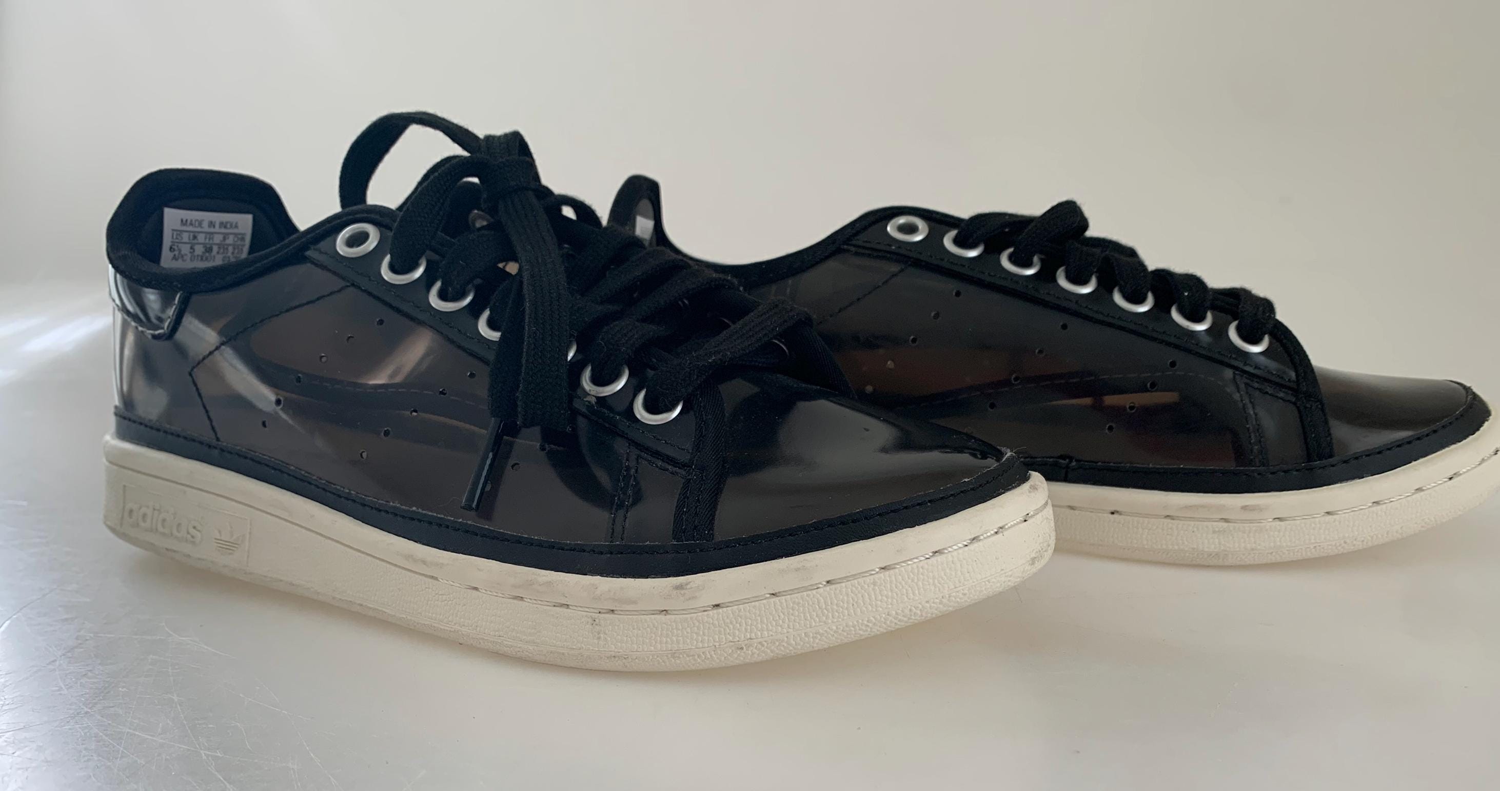 Adidas Transparent Clear Shoes Activewear Casual Black Sneakers Adidas  Sportswear Breathable Sneakers Size US 7 UK 5 EU 38 - Etsy