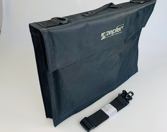 Large black bag Daily student bag Tote for art needs Washable shoulder bag