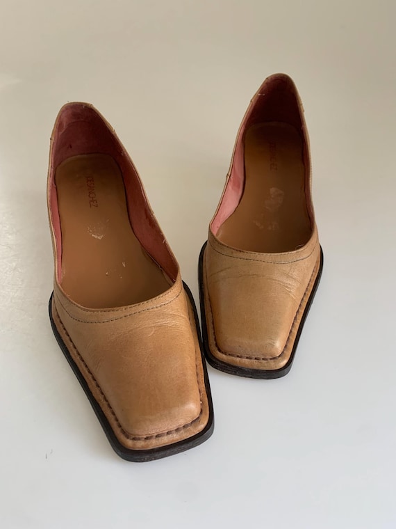 靴 vintage square toe leather shoes Amazon.com | Womens Vintage Patent Leather Square Toe Platform