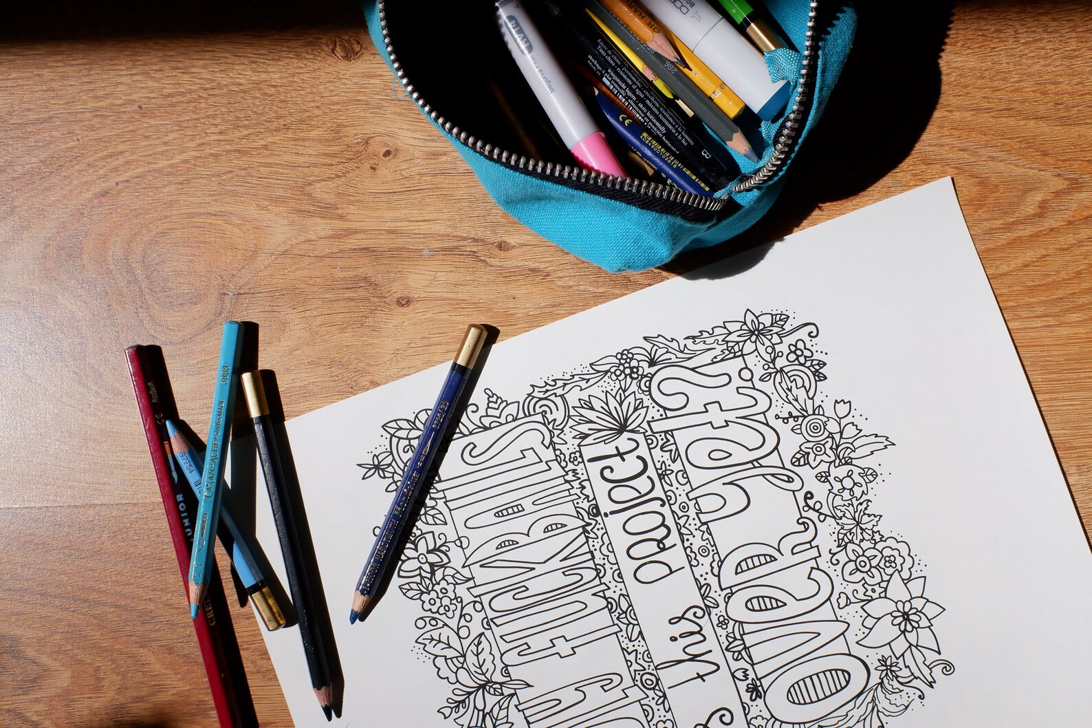 I Hate My Job Digital Coloring Pages, Printable Coloring Book,swear ...