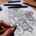 I Hate My Job Digital Coloring Pages, Printable Coloring Book,swear ...