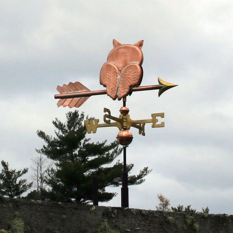 Copper Owl Weathervane BHWS592 Etsy