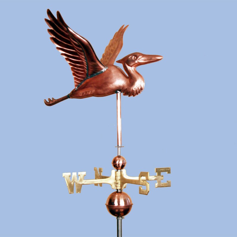 Copper Heron Weathervane BHWS112 Etsy UK