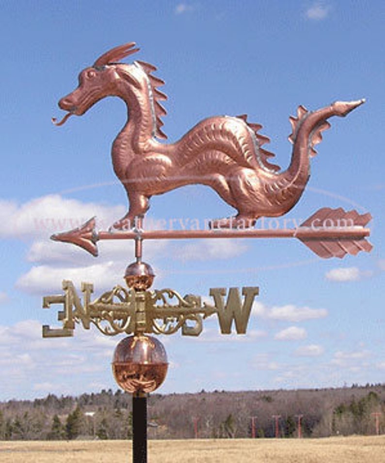 Copper Dragon Weathervane BHWS291 Etsy