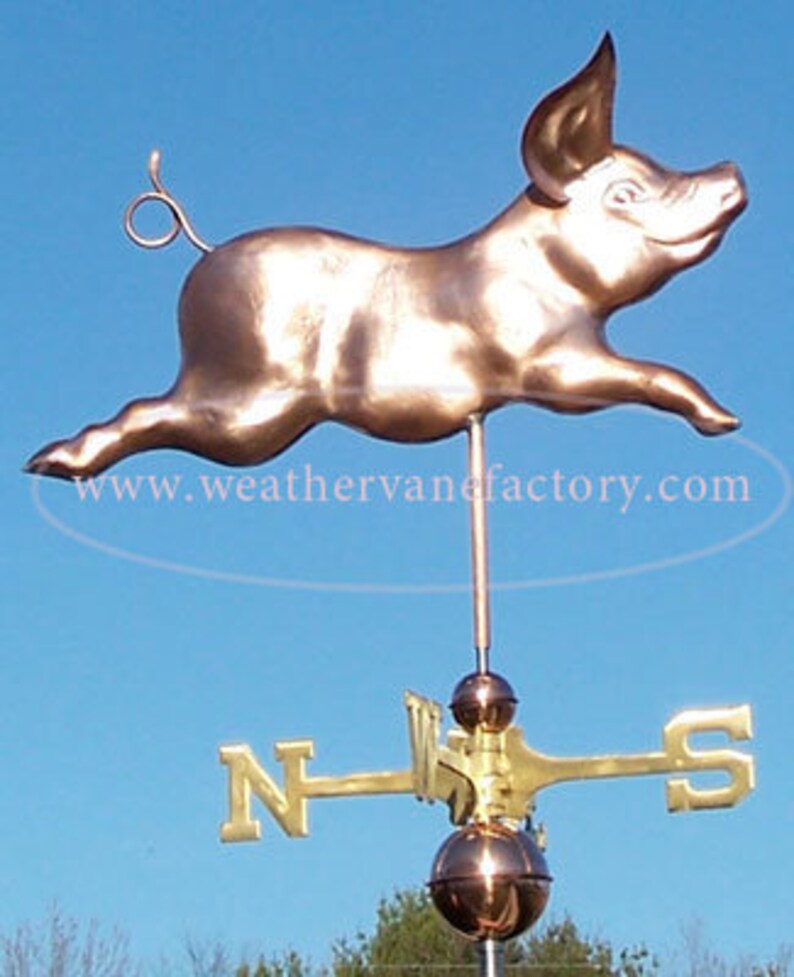 Copper Pig Weathervane BHWS440 Etsy