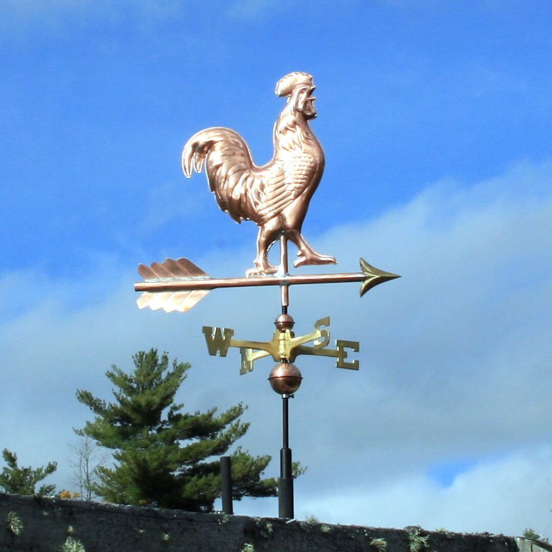 Copper Rooster Weathervane BHWS572 Etsy