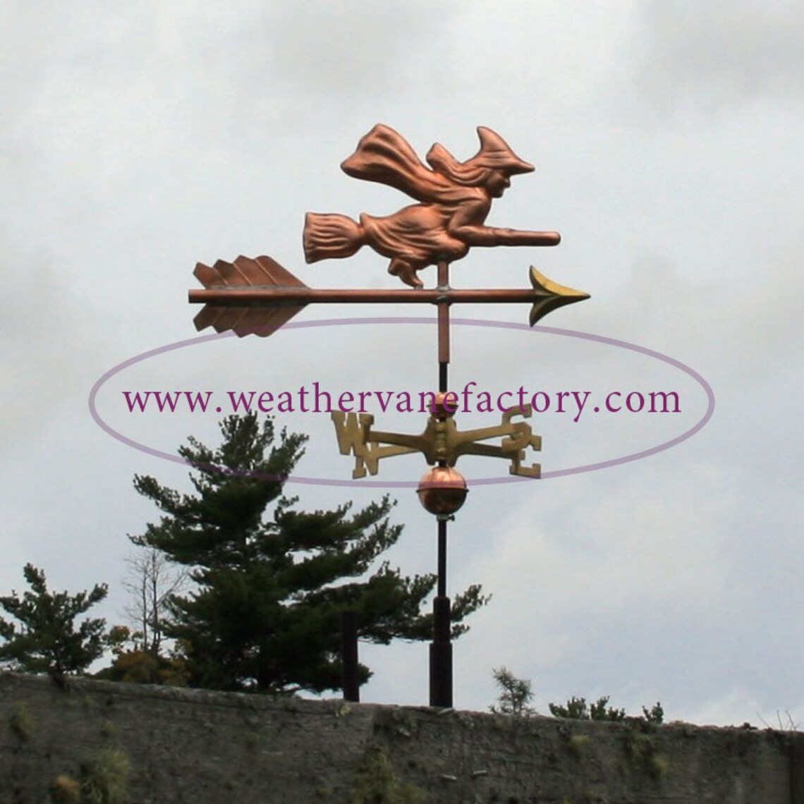 Copper Witch Weathervane BHWS568 Etsy