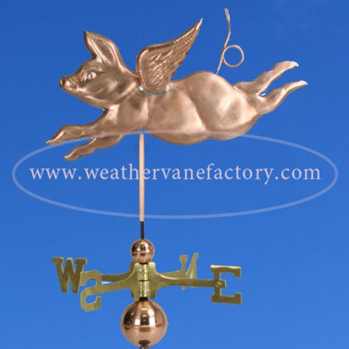 Copper Pig Weathervane BHWS315 Etsy