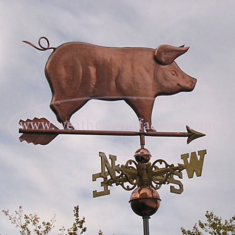 Copper Pig weathervane BHWS248 Etsy