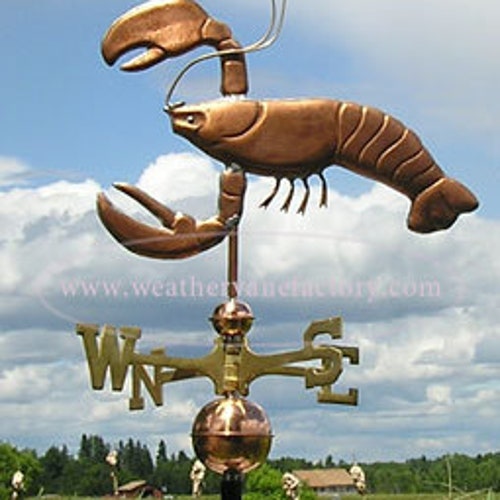 Copper Lobster Weathervane BHWS179 Etsy